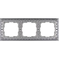 Рамка Werkel Antik на 3 поста матовый хром WL07-Frame-03 4690389145681
