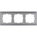Рамка Werkel Antik на 3 поста матовый хром WL07-Frame-03 4690389145681