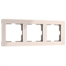 Рамка на 3 поста Werkel Acrylic айвори 4690389186295 W0032743