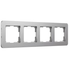 Рамка на 4 поста Werkel Platinum алюминий 4690389184505 W0042606