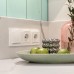 Розетка с заземлением Werkel белый W1171001 4690389155116