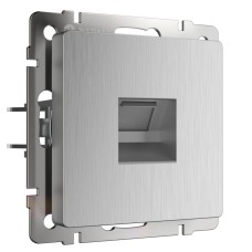 Розетка Ethernet RJ-45 Werkel cеребряный рифленый W1181009 4690389159886
