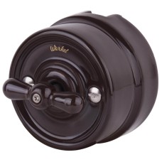Выключатель Werkel на 4 положения двухклавишный Retro коричневый W5620014 4690389166754