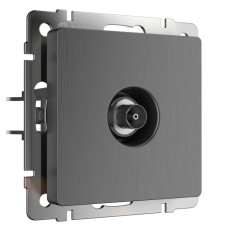 ТВ-розетка оконечная Werkel графит рифленый W1183004 4690389158681