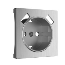 Накладка для розетки USB Werkel cеребряный рифленый W1179509 4690389159848