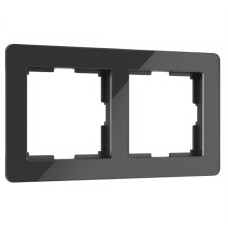 Рамка на 2 поста Werkel Acrylic черный 4690389184857 W0022708