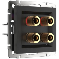 Акустическая розетка Werkel черный матовый W1185008 4690389157059