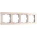 Рамка на 4 поста Werkel Acrylic айвори 4690389190551 W0042743 a062134