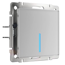Сенсорный выключатель одноклавишный с функцией Wi-Fi Werkel серебряный W4510606 4690389149825