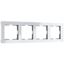 Рамка на 4 поста Werkel Acrylic белый 4690389190520 W0042701 a062131