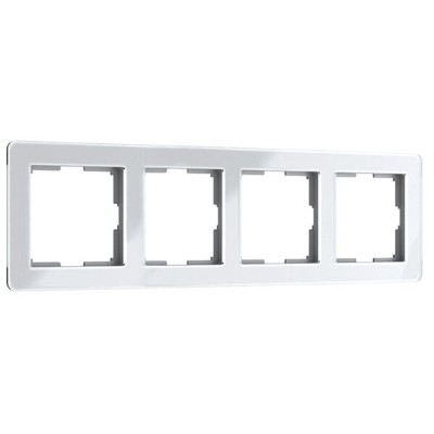Рамка на 4 поста Werkel Acrylic белый 4690389190520 W0042701 a062131