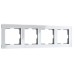 Рамка на 4 поста Werkel Acrylic белый 4690389190520 W0042701 a062131