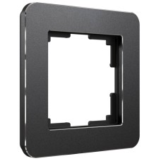 Рамка на 1 пост Werkel Platinum черный алюминий 4690389184420 W0012608