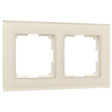 Рамка на 2 поста Werkel Favorit молочный 4690389183409 W0021141