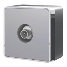 ТВ-розетка оконечная Werkel Gallant серебряный W5083006 4690389167201