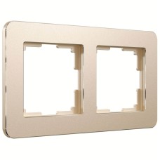 Рамка на 2 поста Werkel Platinum шампань 4690389184468 W0022611