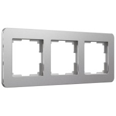 Рамка на 3 поста Werkel Platinum алюминий 4690389184475 W0032606