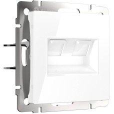 Розетка двойная Ethernet RJ-45 Werkel белый W1181101 4690389155376