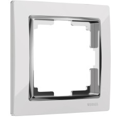 Рамка на 1 пост Werkel Snabb белый/хром W0011901 4690389160677