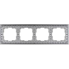 Рамка Werkel Antik на 4 поста матовый хром WL07-Frame-04 4690389145698