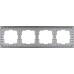 Рамка Werkel Antik на 4 поста матовый хром WL07-Frame-04 4690389145698