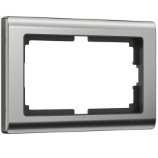 Рамка Werkel Metallic для двойной розетки глянцевый никель W0081602 4690389159077