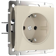 Розетка с заземлением и шторками Werkel слоновая кость W1171103 4690389155758