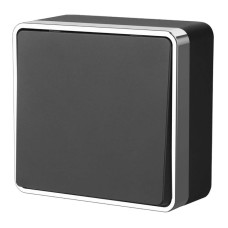 Выключатель одноклавишный Werkel Gallant черный/хром W5012035 4690389164101
