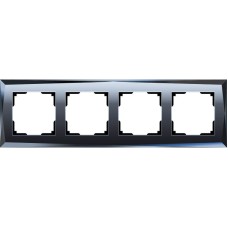Рамка на 4 поста Werkel Diamant черный W0041208 4690389158841