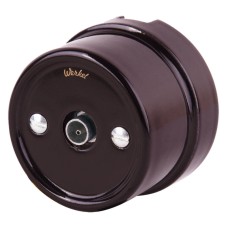ТВ розетка Werkel Retro коричневая WL18-02-05 4690389100734