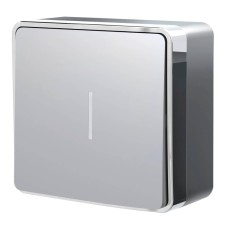 Выключатель одноклавишный с подсветкой Werkel Gallant серебряный W5010106 4690389167072