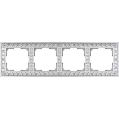 Рамка Werkel Antik на 4 поста жемчужный WL07-Frame-04 4690389063527