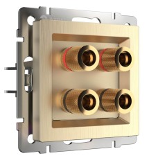 Акустическая розетка Werkel шампань рифленый W1185010 4690389160646