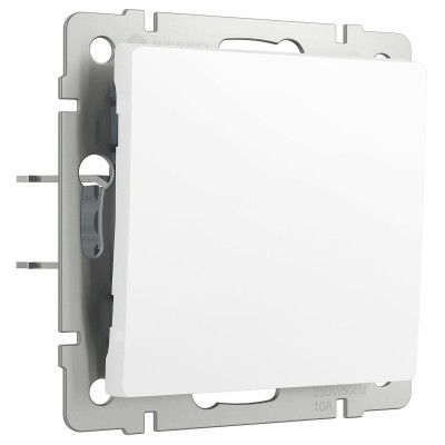 Кнопка звонка без рамки Werkel белый матовый W1114561