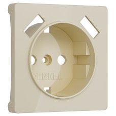 Накладка для розетки с заземлением и 2хUSB Werkel айвори акрил W1179543