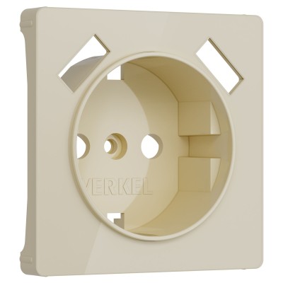 Накладка для розетки с заземлением и 2хUSB Werkel айвори акрил W1179543