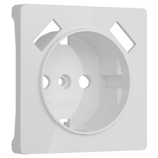 Накладка для розетки с заземлением и 2хUSB Werkel белый акрил W1179541