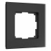 Рамка на 1 пост Werkel Senso (черный, стекло soft-touch) W0013108