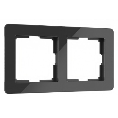 Рамка на 2 поста Werkel Acrylic (черный) W0022708