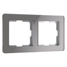 Рамка на 2 поста Werkel Acrylic (графит) W0022704