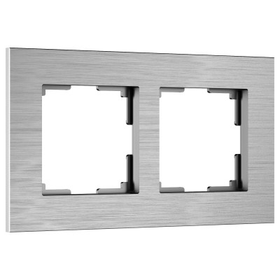 Рамка на 2 поста Werkel AluMax алюминий W0023506