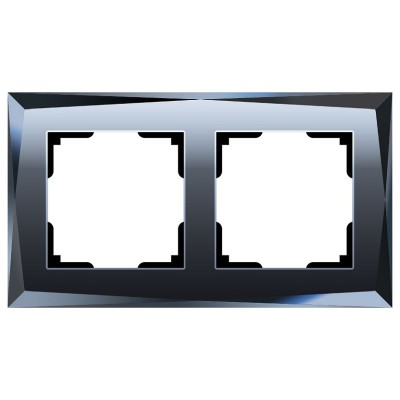 Рамка на 2 поста Werkel Diamant (черный) W0021208