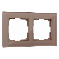 Рамка на 2 поста Werkel Favorit (латте, стекло) W0021142