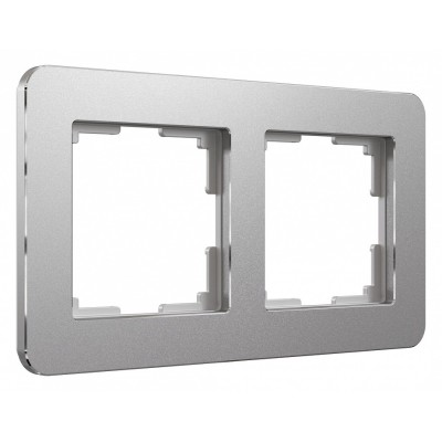 Рамка на 2 поста Werkel Platinum (алюминий) W0022606