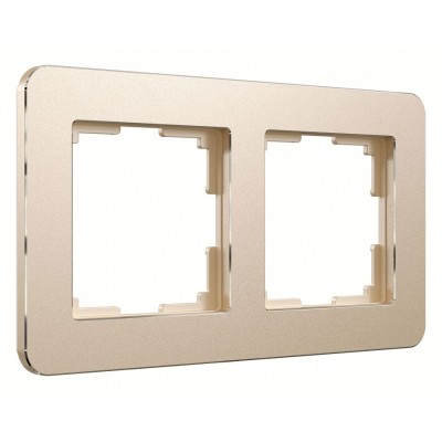 Рамка на 2 поста Werkel Platinum (шампань) W0022611