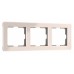 Рамка на 3 поста Werkel Acrylic (айвори) W0032743