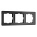 Рамка на 3 поста Werkel Acrylic (черный) W0032708