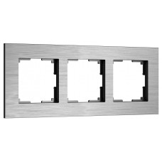 Рамка на 3 поста Werkel AluMax алюминий W0033506