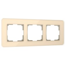 Рамка на 3 поста Werkel Elite (айвори, стекло) W0032443