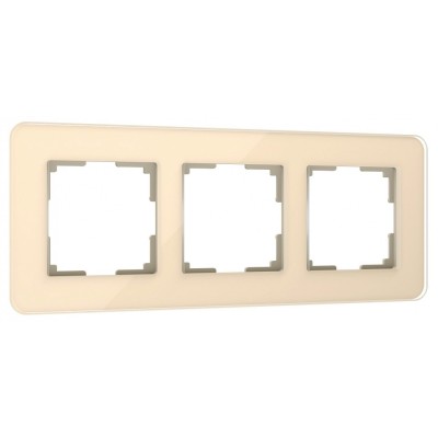 Рамка на 3 поста Werkel Elite (айвори, стекло) W0032443